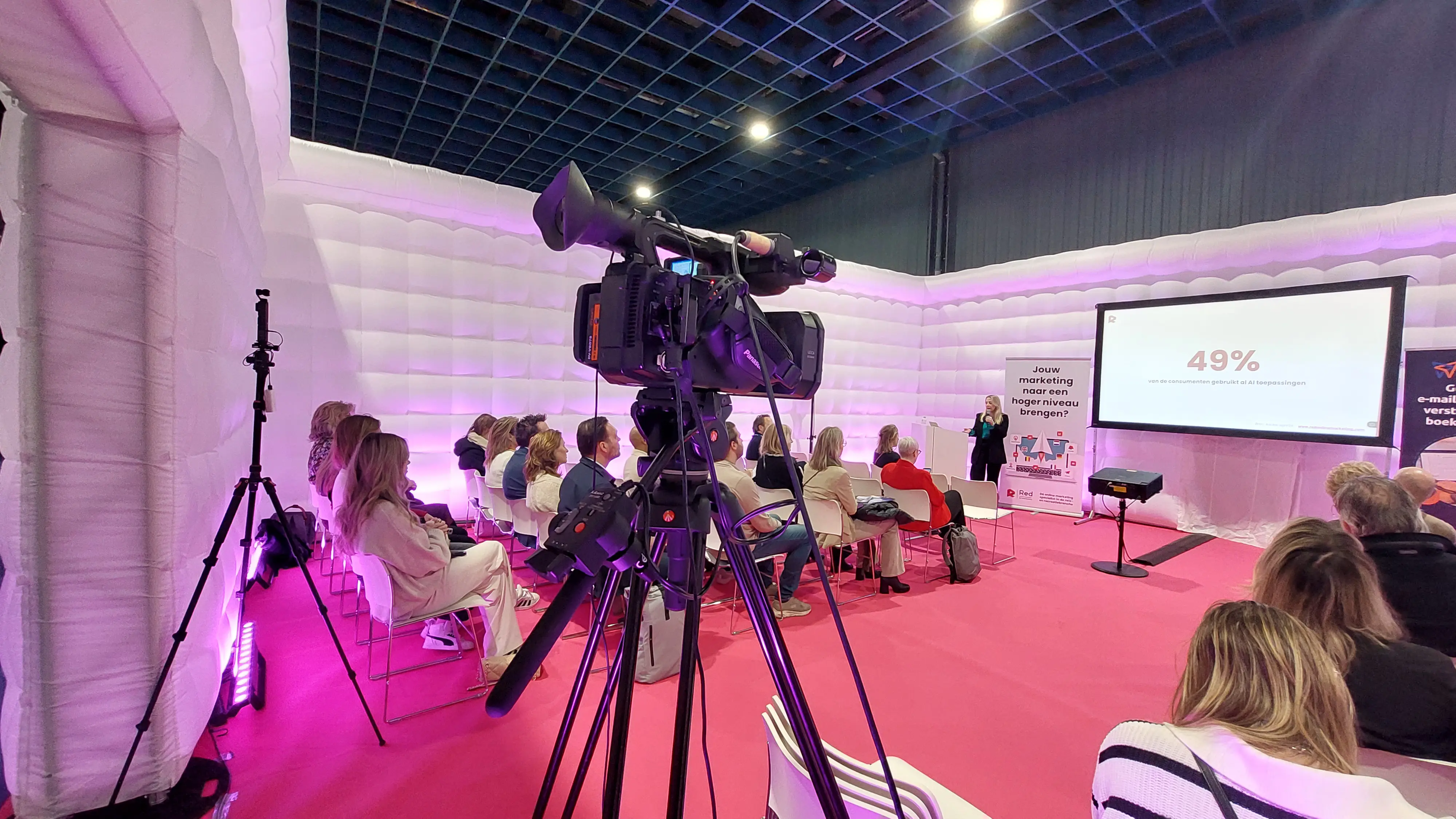 Multicam meercamera registratie beurspresentaties